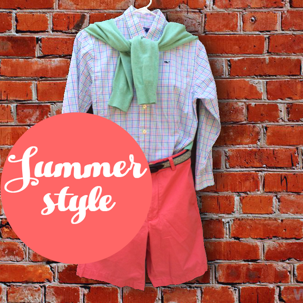 Summer clothing boys' Vineyard Vines outfit